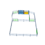 Загон A-50 — общий вид мобильного панельного загона для КРС