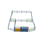Загон А-50 — вид сверху на коридор и раскладку секций