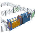 Сдвижные ворота и станок — узел выхода и сортировки Загона A-50